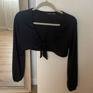 Size 8 Crop Tie Top